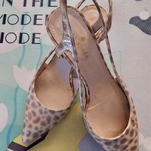 Kate Spade Spotted Patent Leather Heels - 6B